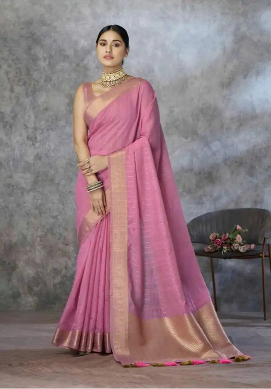 Rajpath Ronak Tissue Silk With Zari Border Saree Collection 640006