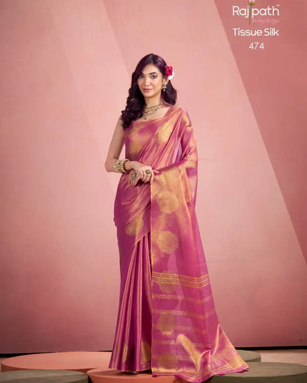 Rajpath Mini Silk Tissue Weaving Saree Collection  474