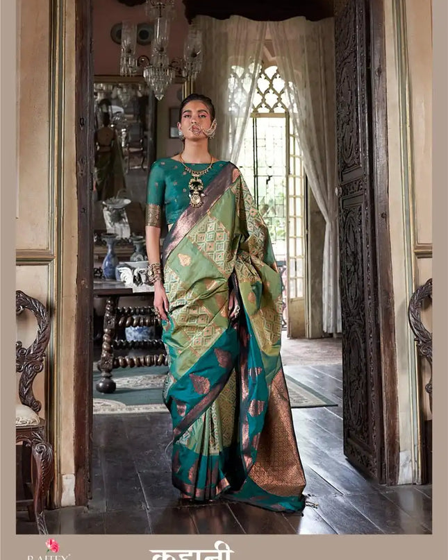 Rajtex Kahaani Silk Pochampally Weaving Sarees Online 416001