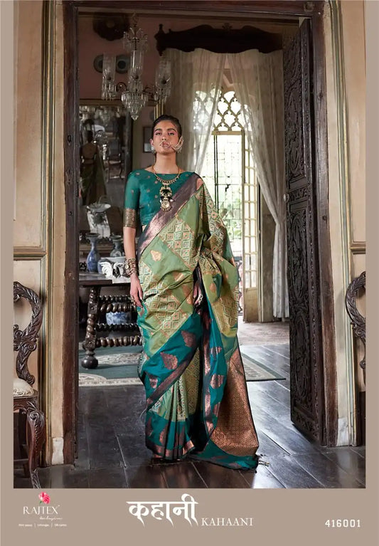 Rajtex Kahaani Silk Pochampally Weaving Sarees Online 416001