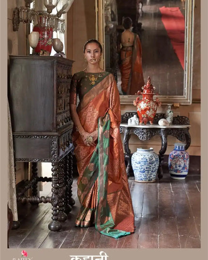 Rajtex Kahaani Silk Pochampally Weaving Sarees Online 416002
