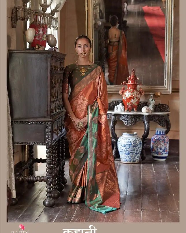 Rajtex Kahaani Silk Pochampally Weaving Sarees Online 416002