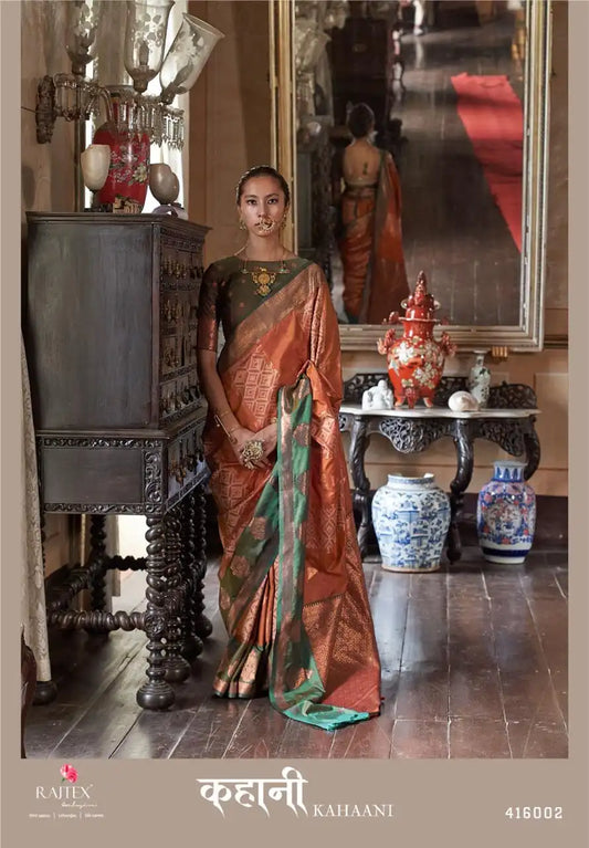 Rajtex Kahaani Silk Pochampally Weaving Sarees Online 416002