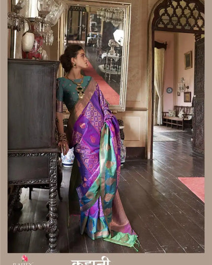 Rajtex Kahaani Silk Pochampally Weaving Sarees Online 416005