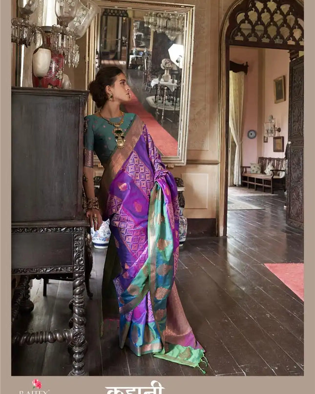 Rajtex Kahaani Silk Pochampally Weaving Sarees Online 416005