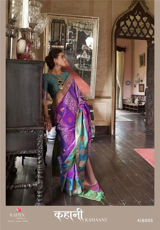 Rajtex Kahaani Silk Pochampally Weaving Sarees Online 416005