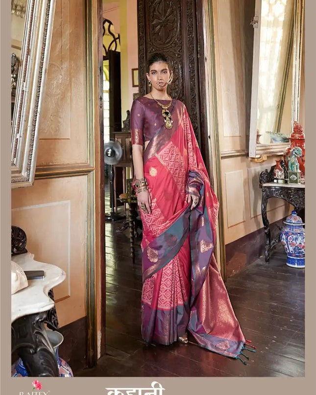 Rajtex Kahaani Silk Pochampally Weaving Sarees Online 416003