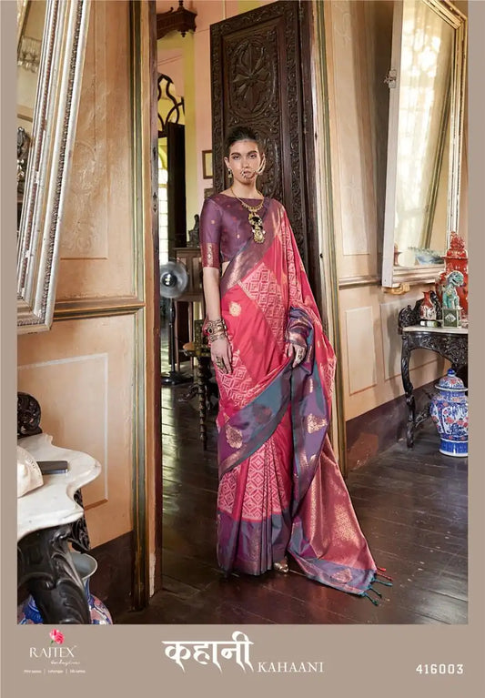 Rajtex Kahaani Silk Pochampally Weaving Sarees Online 416003