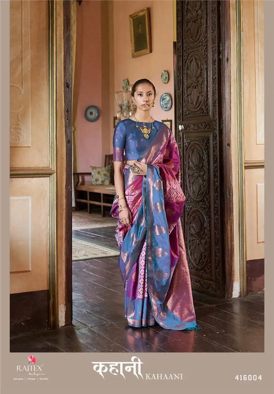 Rajtex Kahaani Silk Pochampally Weaving Sarees Online 416004