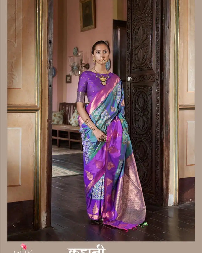 Rajtex Kahaani Silk Pochampally Weaving Sarees Online 416006