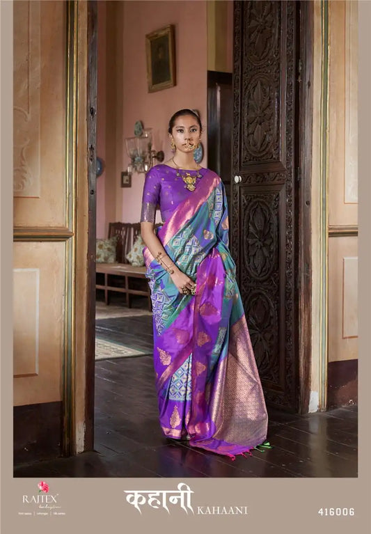 Rajtex Kahaani Silk Pochampally Weaving Sarees Online 416006