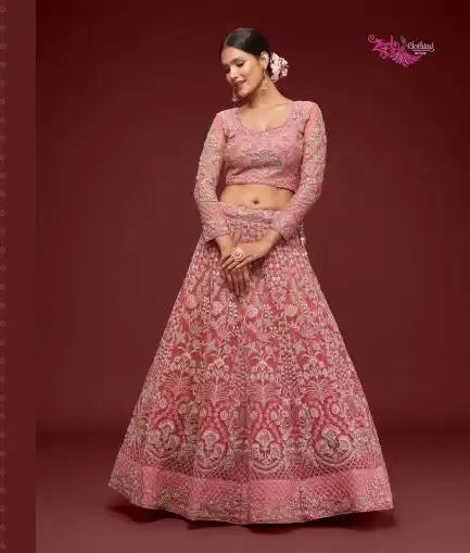 Zeel The Shimmers Vol 1 Palepink Color Soft Net Lehenga Choli Collection 2025