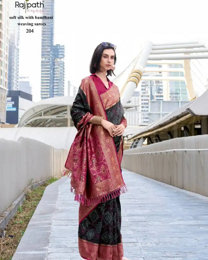 Rajpath Sugandh Silk Soft Silk With Bandhani Sarees Collection 204