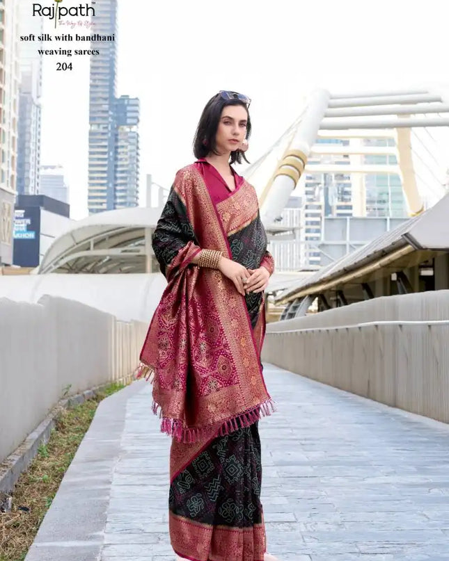Rajpath Sugandh Silk Soft Silk With Bandhani Sarees Collection 204