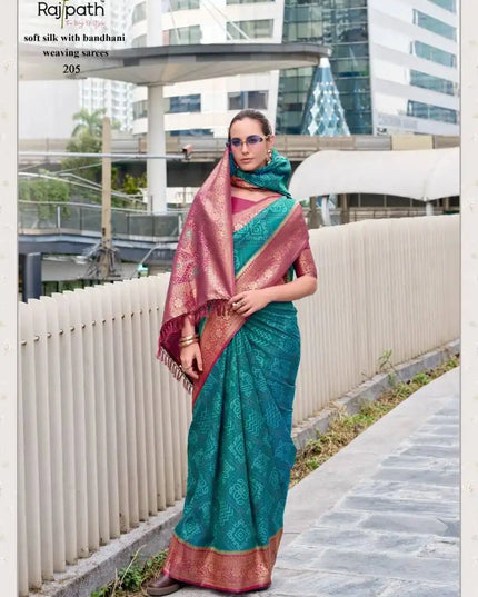Rajpath Sugandh Silk Soft Silk With Bandhani Sarees Collection 205