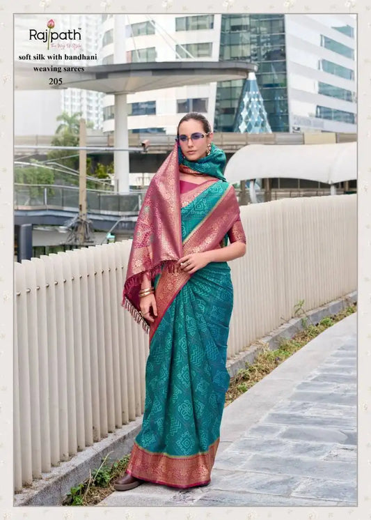 Rajpath Sugandh Silk Soft Silk With Bandhani Sarees Collection 205