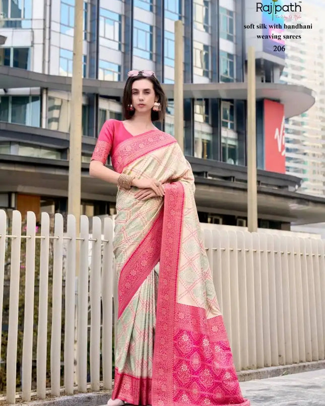 Rajpath Sugandh Silk Soft Silk With Bandhani Sarees Collection 206