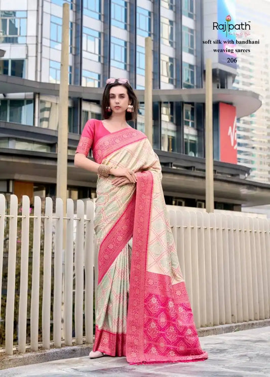 Rajpath Sugandh Silk Soft Silk With Bandhani Sarees Collection 206