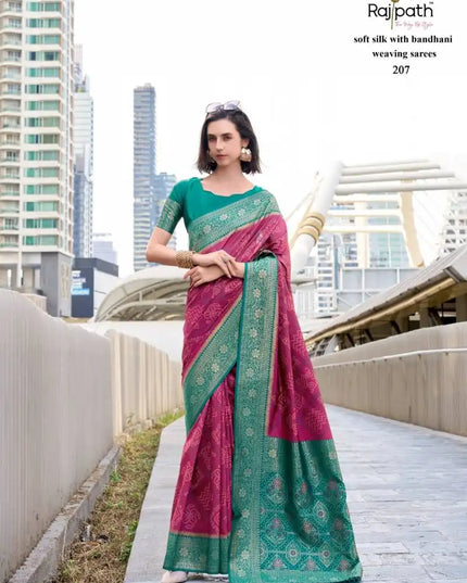 Rajpath Sugandh Silk Soft Silk With Bandhani Sarees Collection 207
