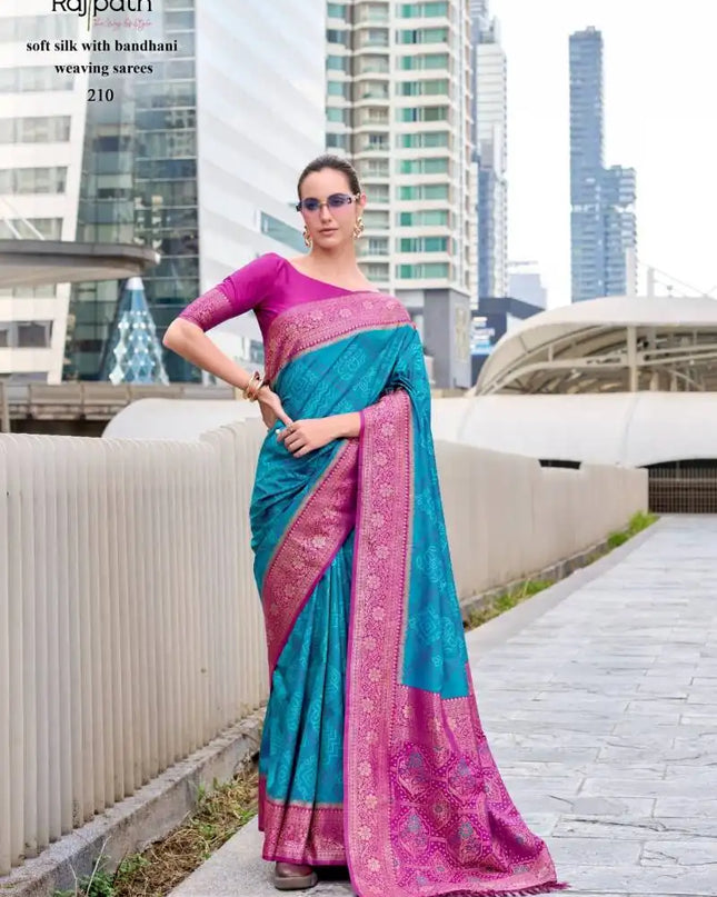 Rajpath Sugandh Silk Soft Silk With Bandhani Sarees Collection 210