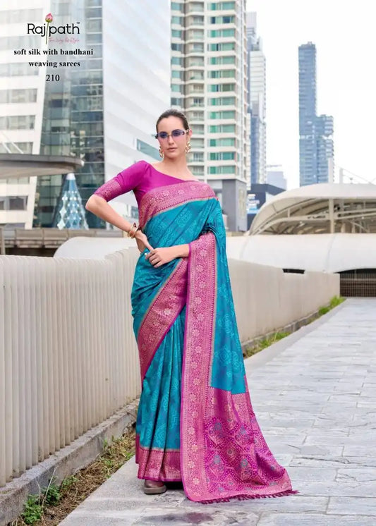 Rajpath Sugandh Silk Soft Silk With Bandhani Sarees Collection 210