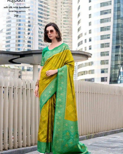 Rajpath Sugandh Silk Soft Silk With Bandhani Sarees Collection 209