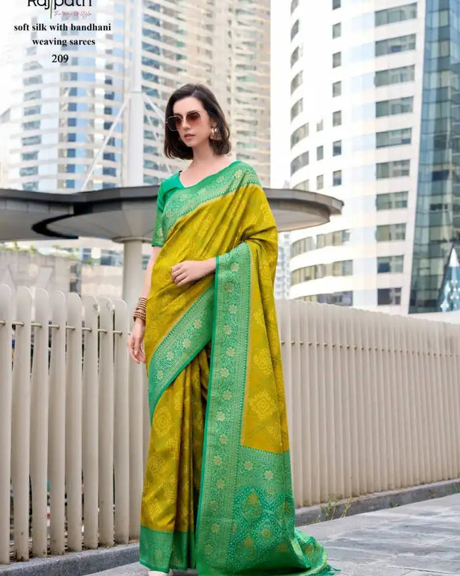 Rajpath Sugandh Silk Soft Silk With Bandhani Sarees Collection 209