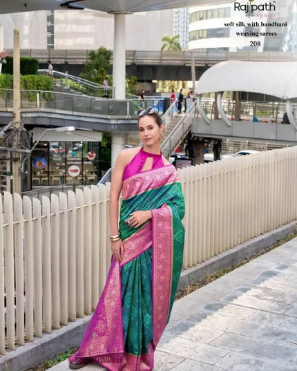 Rajpath Sugandh Silk Soft Silk With Bandhani Sarees Collection 208