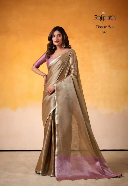 Rajpath Anvika Light Edition Tissue Silk Fancy Sarees Online 561