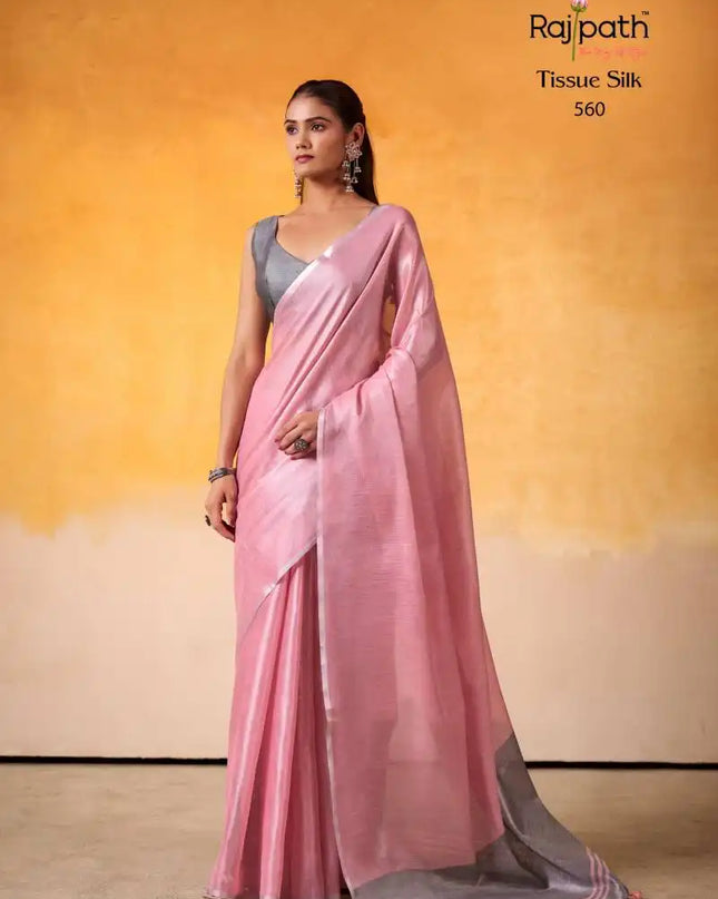 Rajpath Anvika Light Edition Tissue Silk Fancy Sarees Online 560