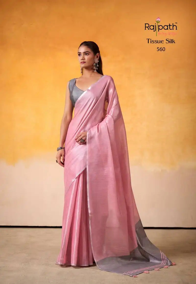 Rajpath Anvika Light Edition Tissue Silk Fancy Sarees Online 560