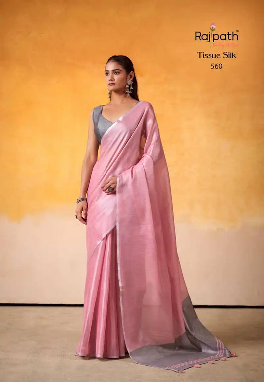 Rajpath Anvika Light Edition Tissue Silk Fancy Sarees Online 560
