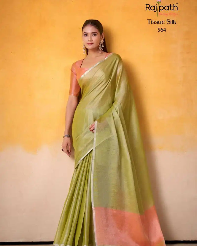 Rajpath Anvika Light Edition Tissue Silk Fancy Sarees Online 564
