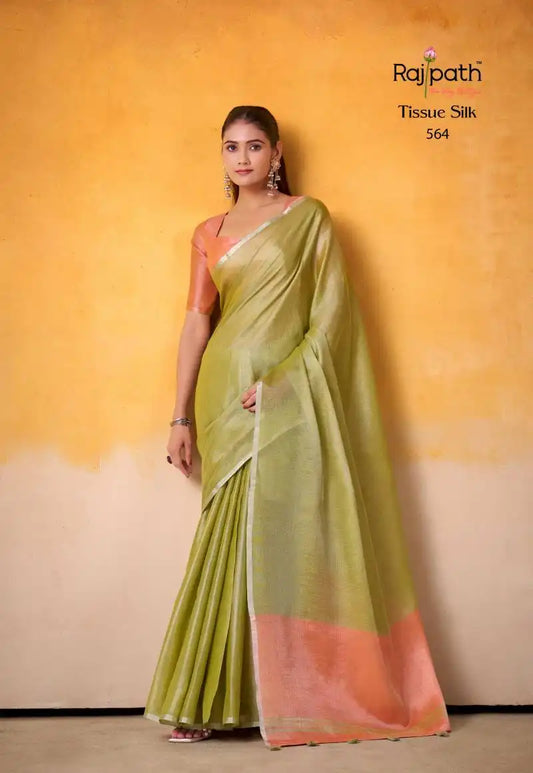Rajpath Anvika Light Edition Tissue Silk Fancy Sarees Online 564