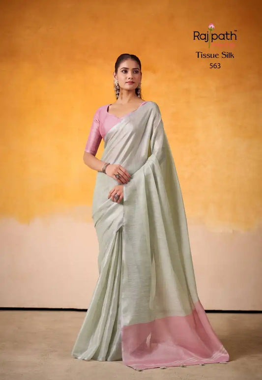 Rajpath Anvika Light Edition Tissue Silk Fancy Sarees Online 563