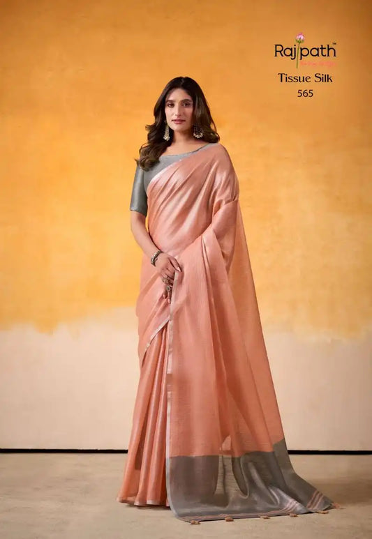 Rajpath Anvika Light Edition Tissue Silk Fancy Sarees Online 565