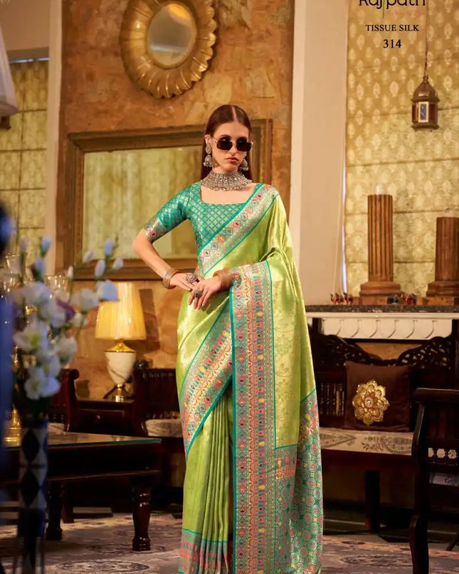 Rajpath Keshavam Tissue Silk Fancy Sarees 314