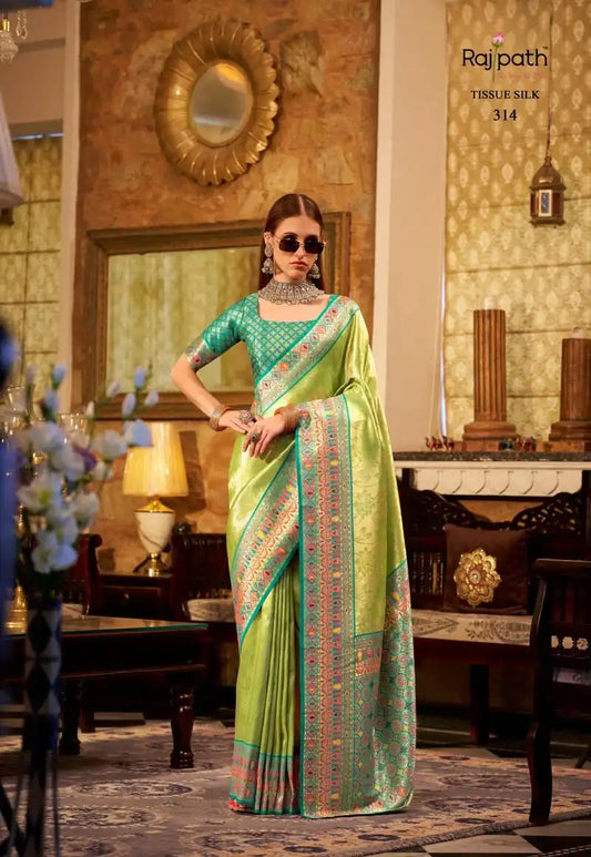 Rajpath Keshavam Tissue Silk Fancy Sarees 314