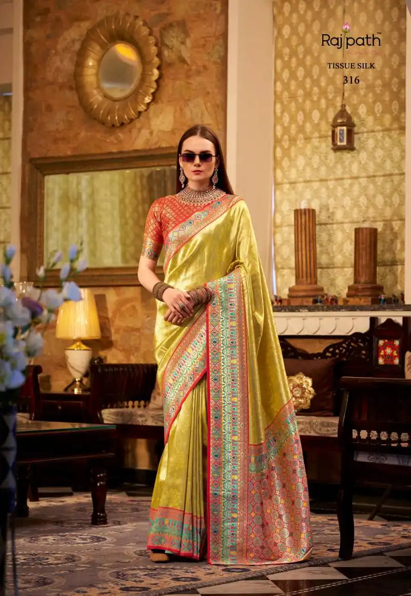 Rajpath Keshavam Tissue Silk Fancy Sarees 316