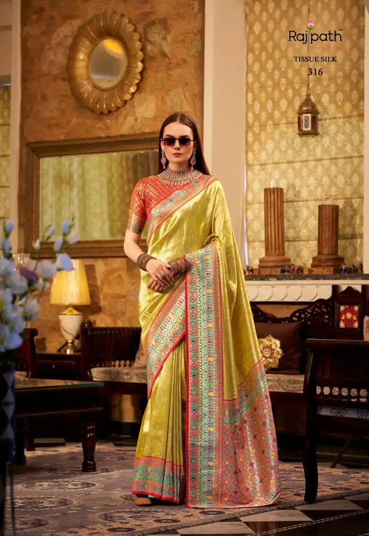 Rajpath Keshavam Tissue Silk Fancy Sarees 316