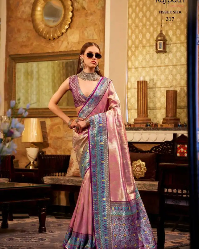 Rajpath Keshavam Tissue Silk Fancy Sarees 317