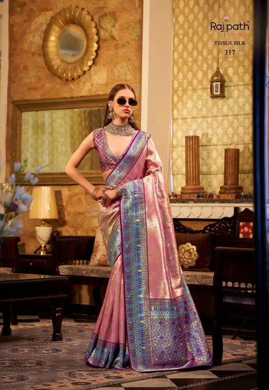 Rajpath Keshavam Tissue Silk Fancy Sarees 317