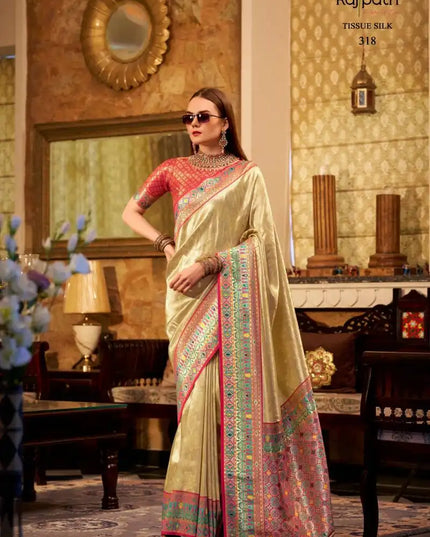 Rajpath Keshavam Tissue Silk Fancy Sarees 318