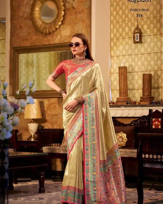 Rajpath Keshavam Tissue Silk Fancy Sarees 318