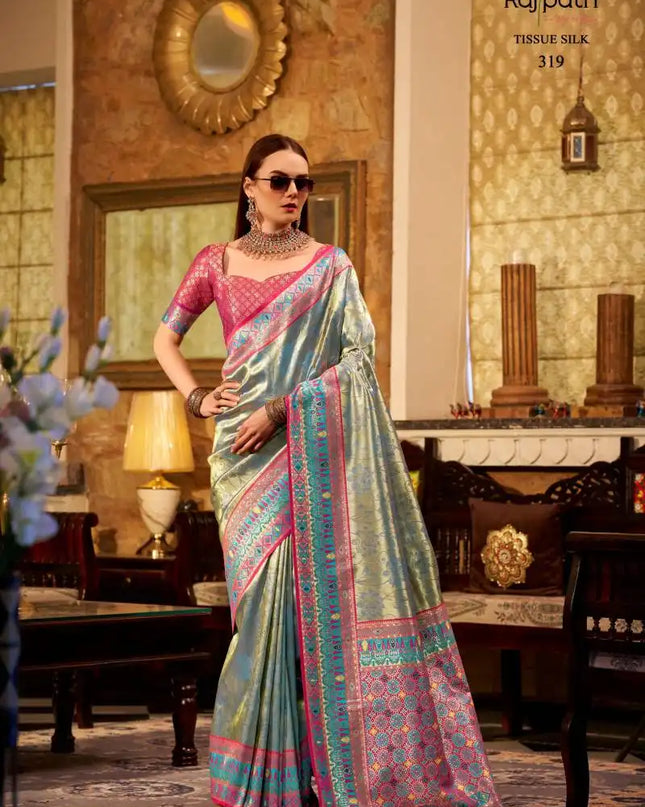 Rajpath Keshavam Tissue Silk Fancy Sarees 319