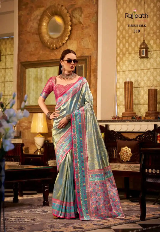 Rajpath Keshavam Tissue Silk Fancy Sarees 319