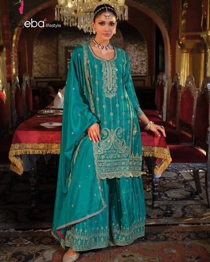 Eba Surbhi Chinon Embroidery Suits Diwali Special Collection 2025