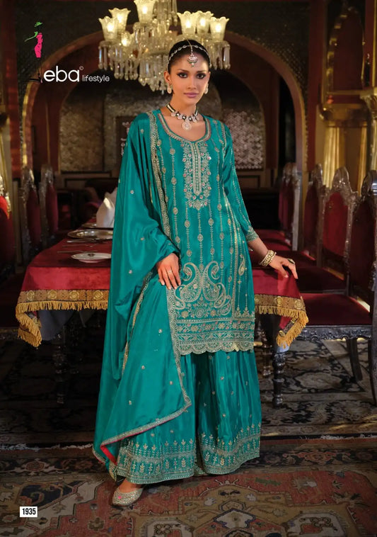 Eba Surbhi Chinon Embroidery Suits Diwali Special Collection 2025