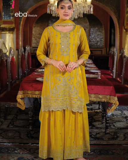 Eba Surbhi Chinon Embroidery Suits Diwali Special Collection