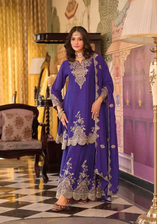 Eba Kalista Chinon Diwali Special Salwar Suit With Embroidery Collection